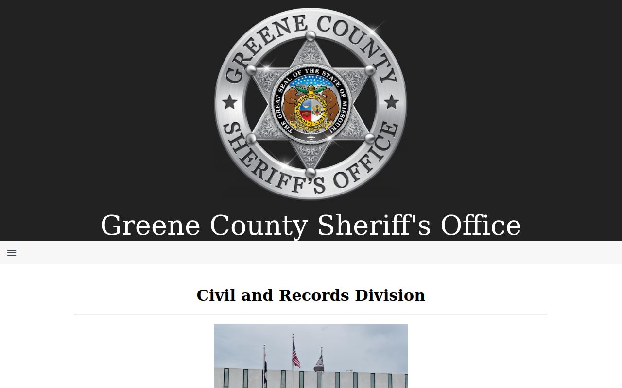 Greene County civil court docket Sheriff Civil and Records Division