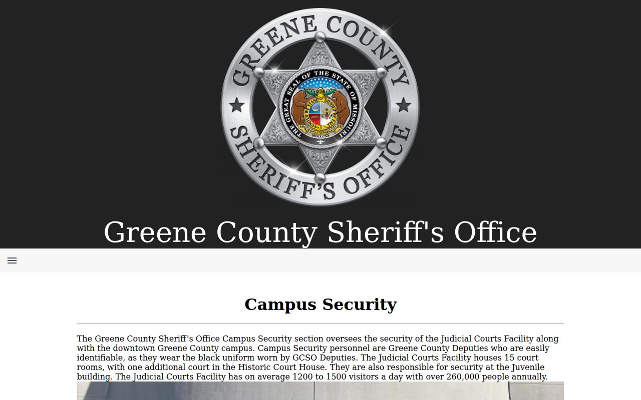 Greene County court docket courthouse campus security information