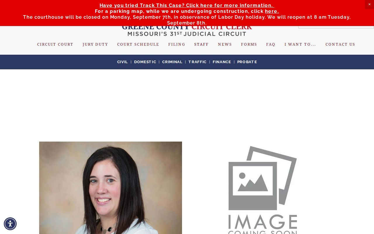 Willard court docket records Greene Circuit Clerk staff contacts